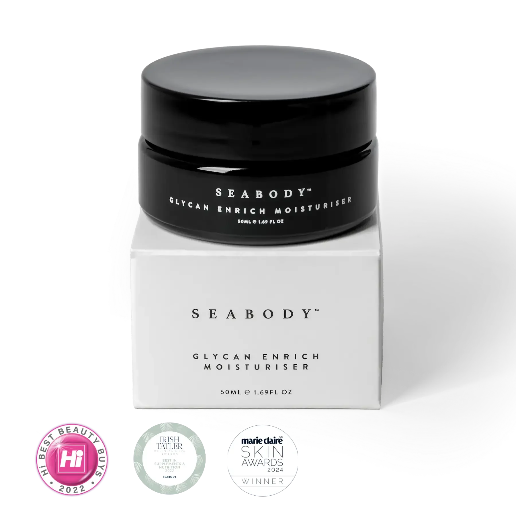 Seabody Glycan Enrich Moisturiser Seabody Glycan Enrich Moisturiser Pacjaing and Awards