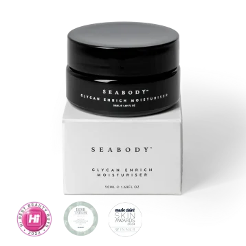 Seabody Glycan Enrich Moisturiser Pacjaing and Awards